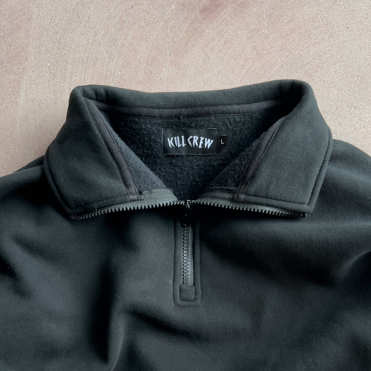 KILL CREW LUX QUARTER ZIP UP - BLACKOUT