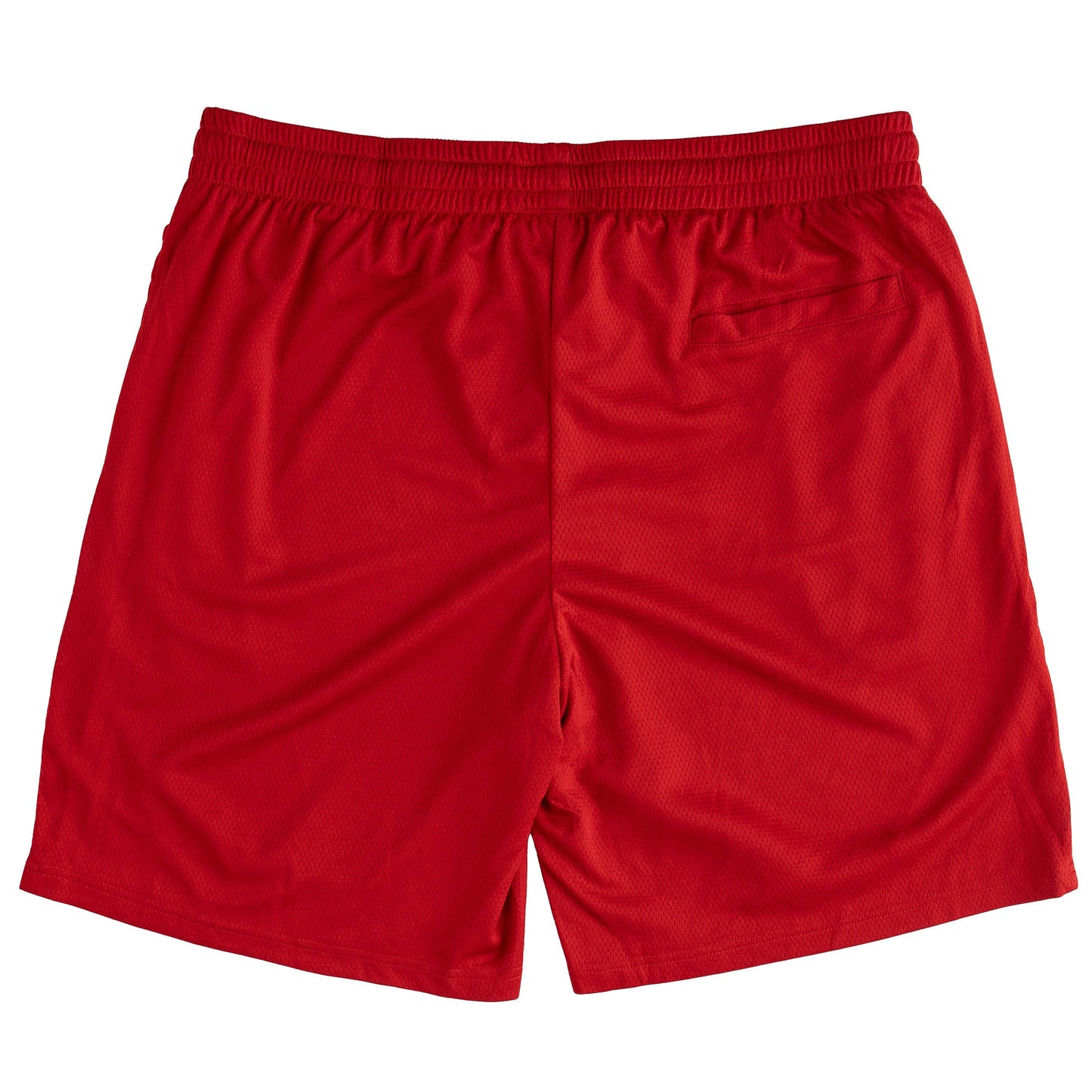 RELAXED CUT WOLVES SHORTS - RED