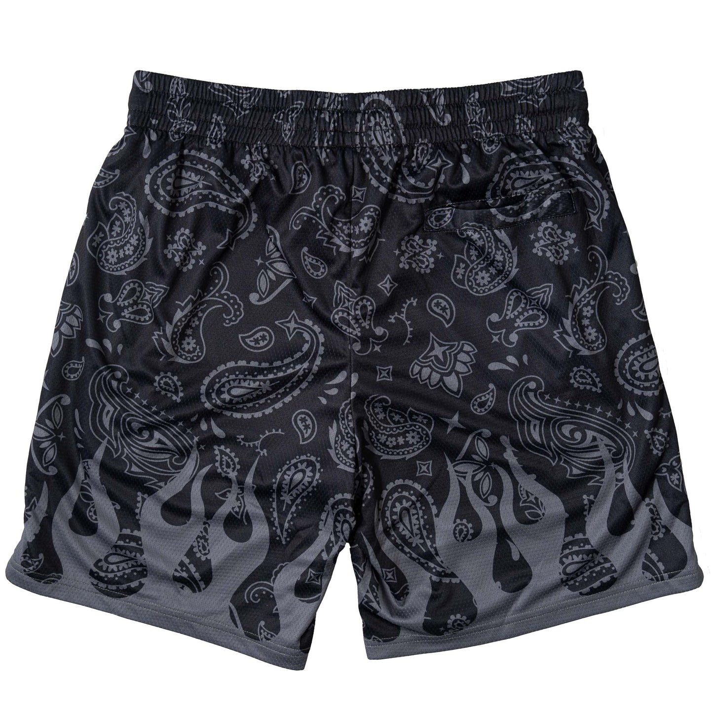 BANDANA FLAME SHORT (RELAXED CUT) - BLACKOUT