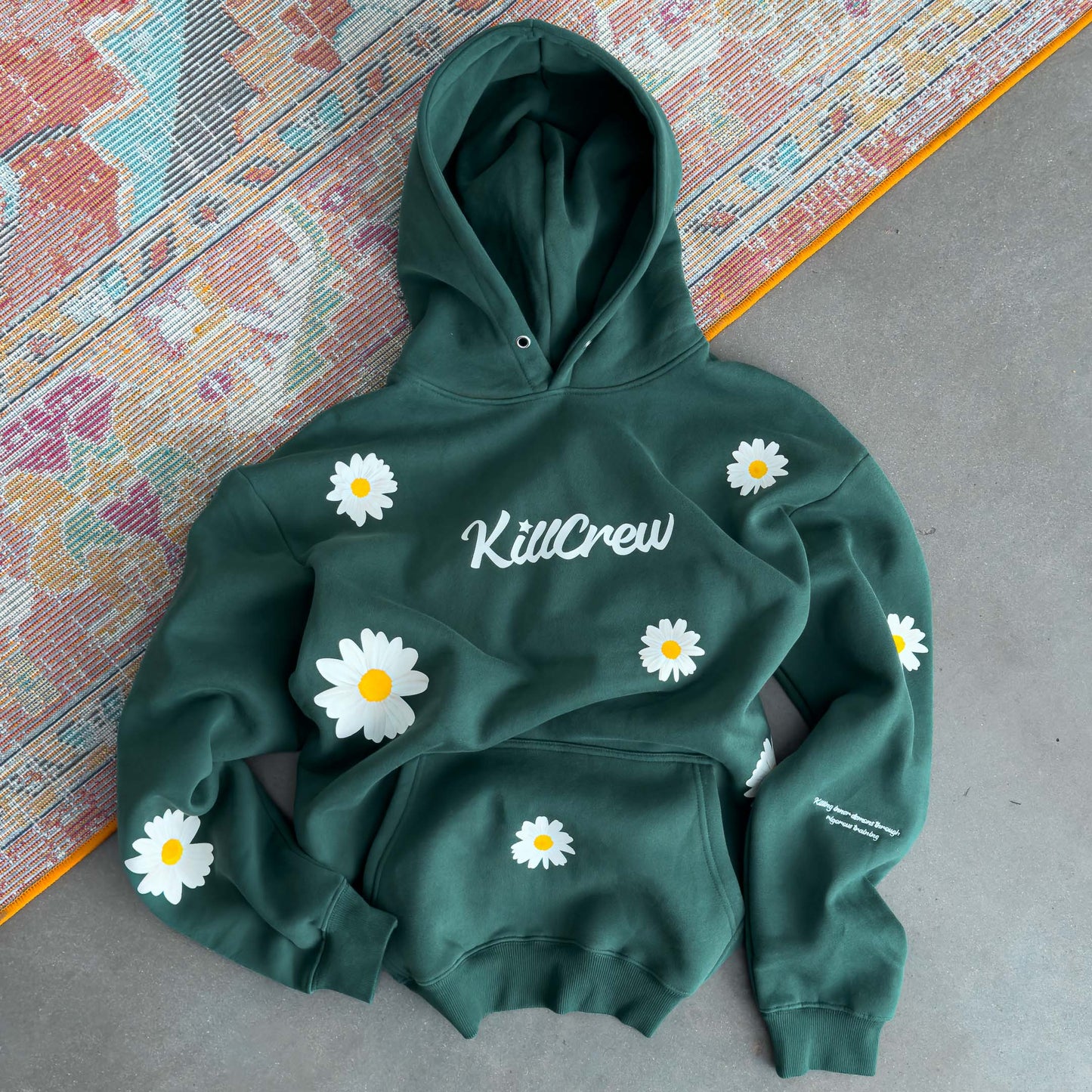 OVERSIZED LUX "DAISY" HOODIE - GREEN