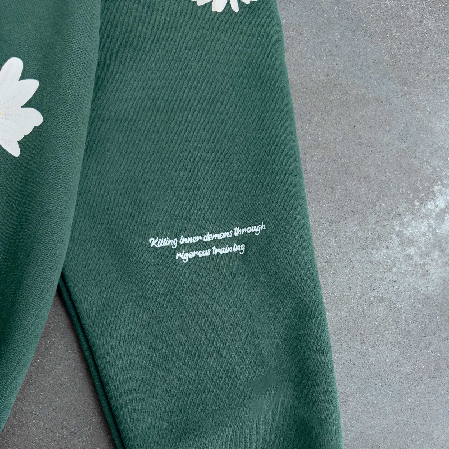 OVERSIZED LUX "DAISY" HOODIE - GREEN