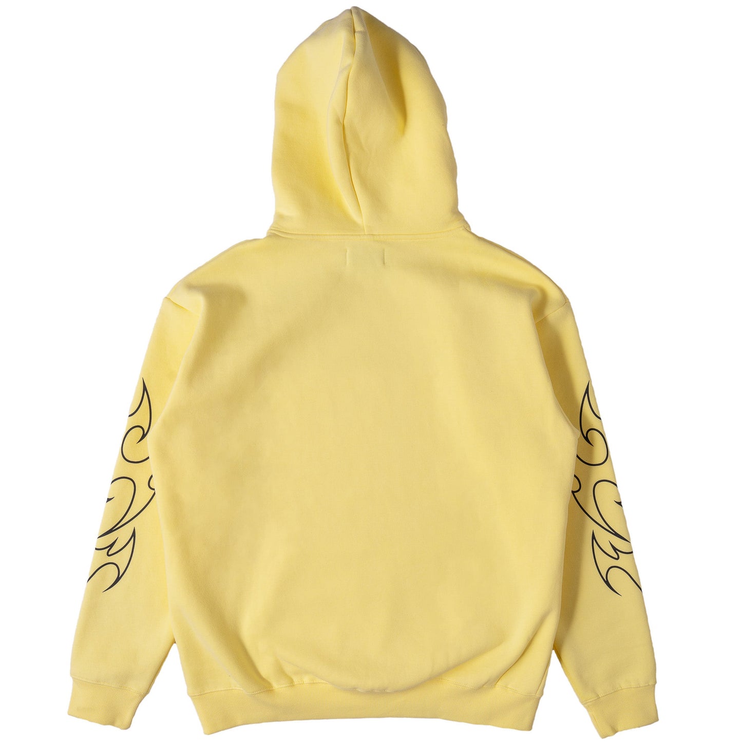 OVERSIZED LUX "TRIBAL" HOODIE - YELLOW / BLACK