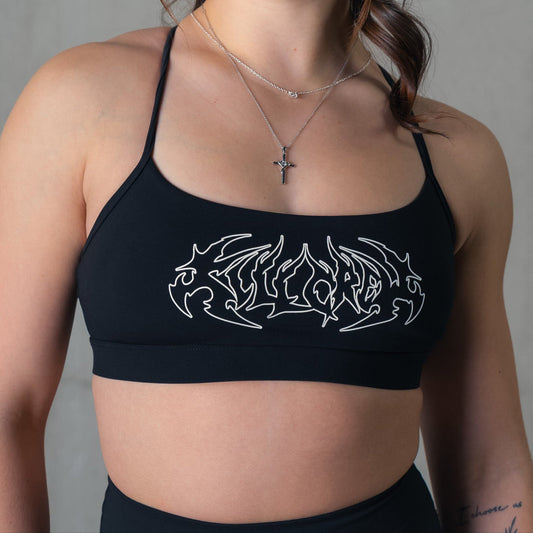 CLASSIC SPORTS BRA TRIBAL - BLACK / WHITE