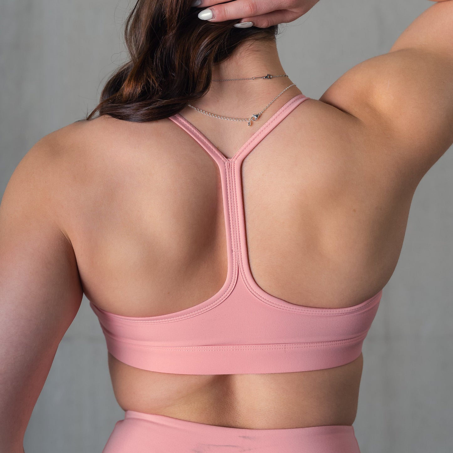 CLASSIC SPORTS BRA TRIBAL - PEACH / BLACK