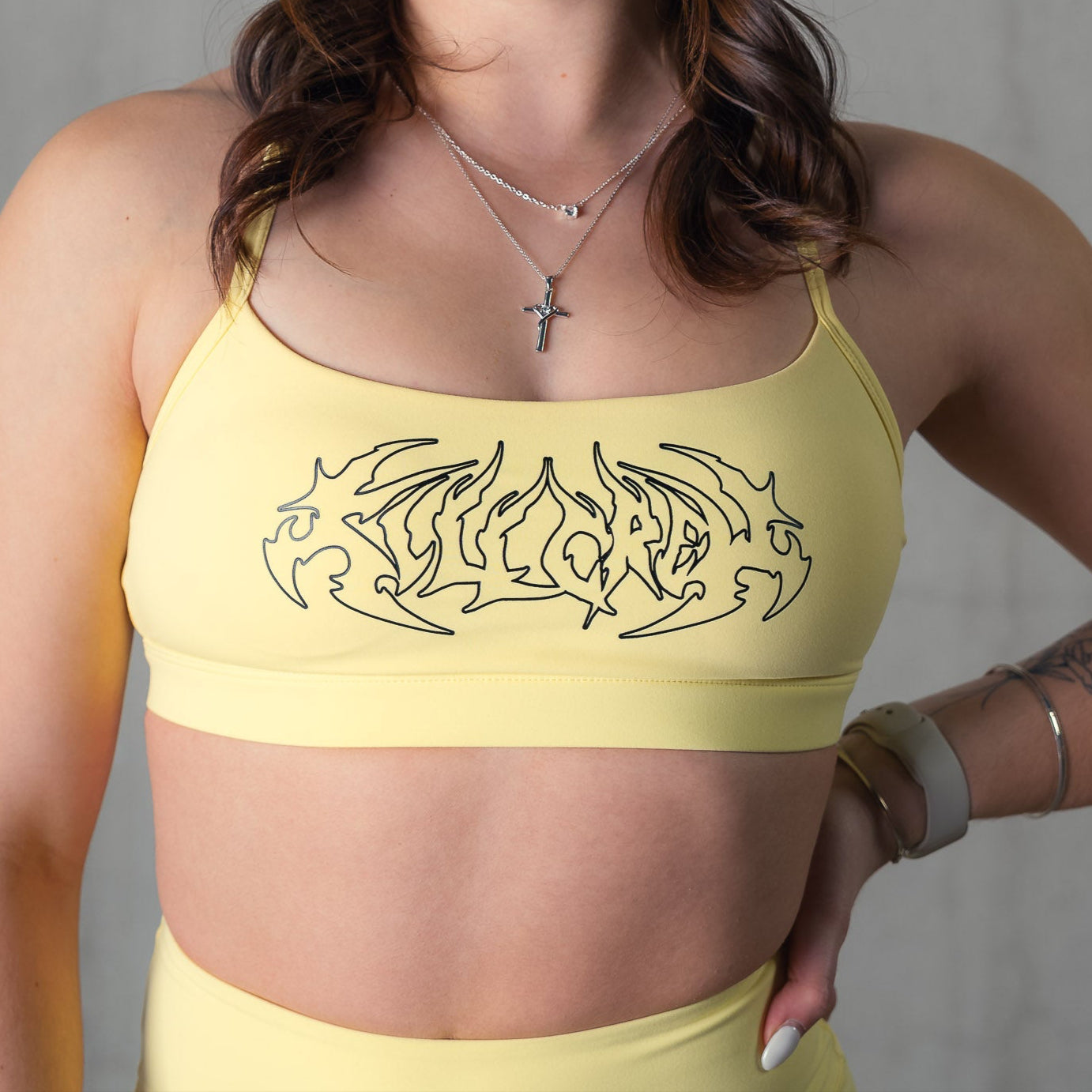 CLASSIC SPORTS BRA TRIBAL - YELLOW / BLACK