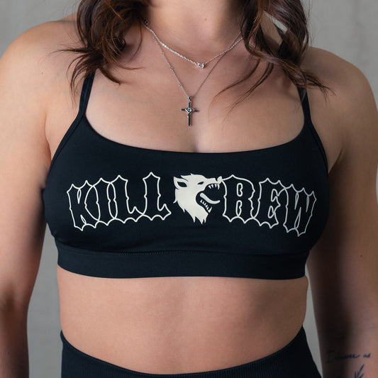 CLASSIC SPORTS BRA - BLACK / WHITE