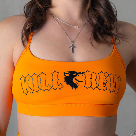CLASSIC SPORTS BRA - ORANGE / BLACK
