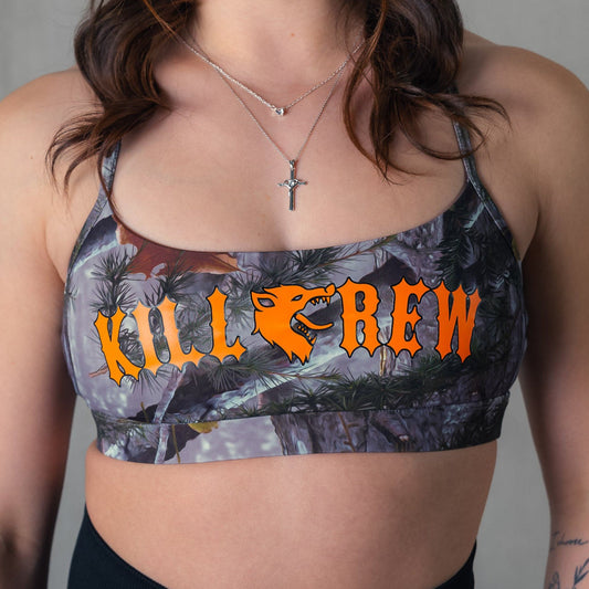 CLASSIC SPORTS BRA - CAMO / ORANGE