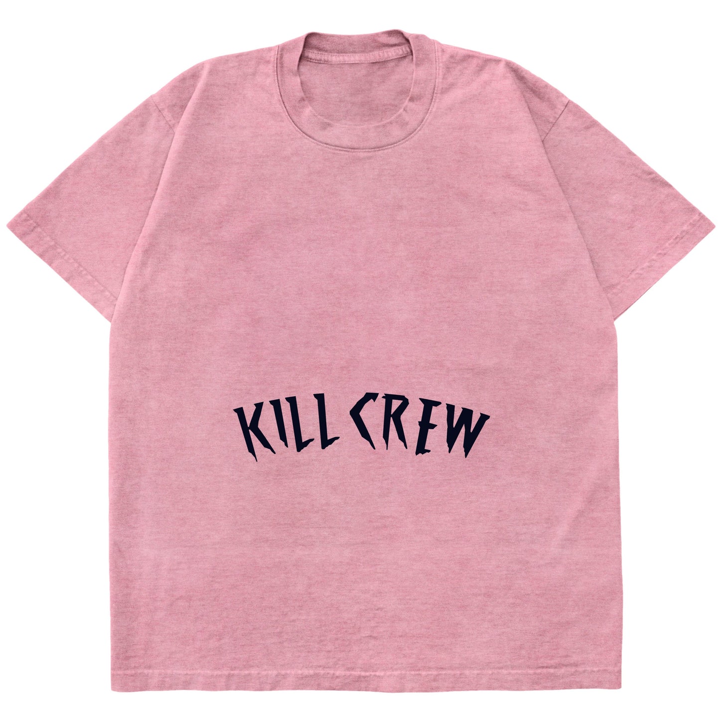 OVERSIZED LUX ACID WASH T-SHIRT - ROSÉ  / BLACK