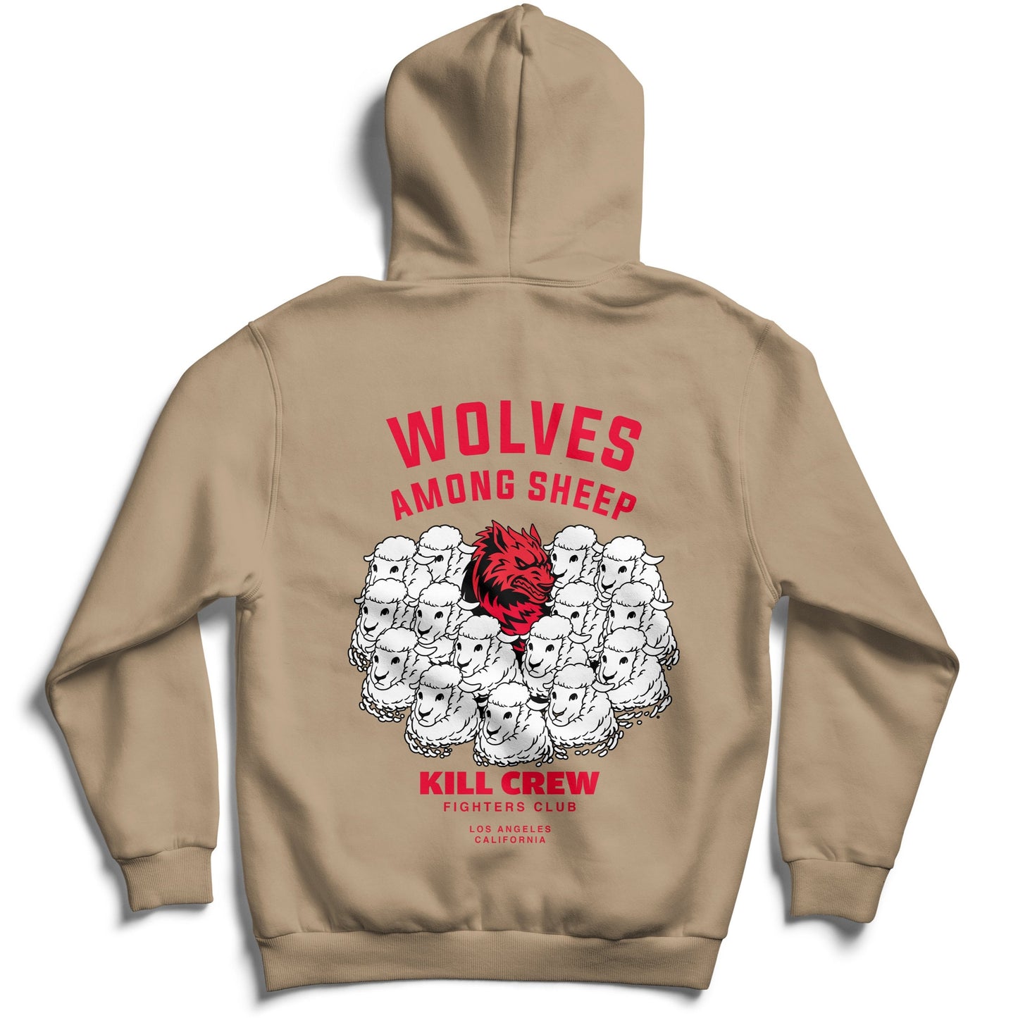 WOLVES AMONG SHEEP HOODIE v2 - SAND