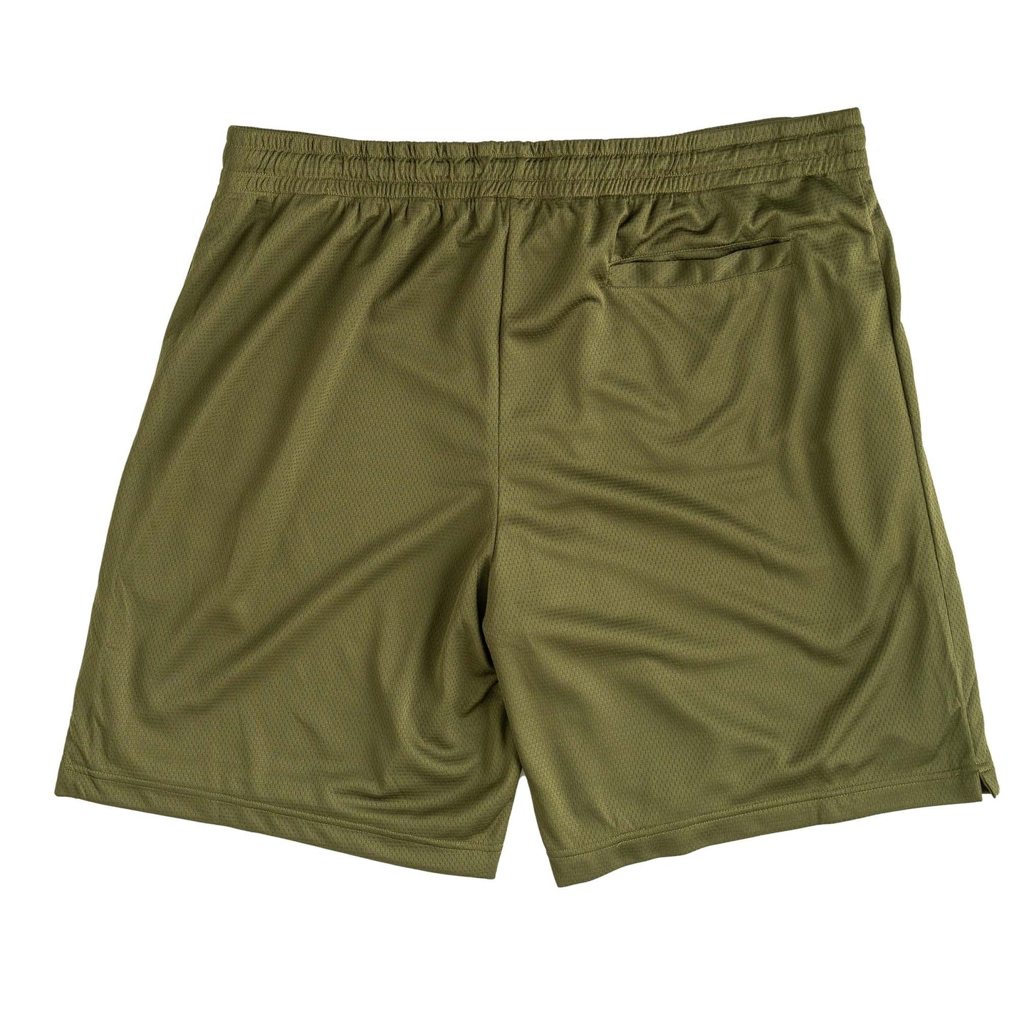 RELAXED CUT WOLVES SHORTS - OLIVE