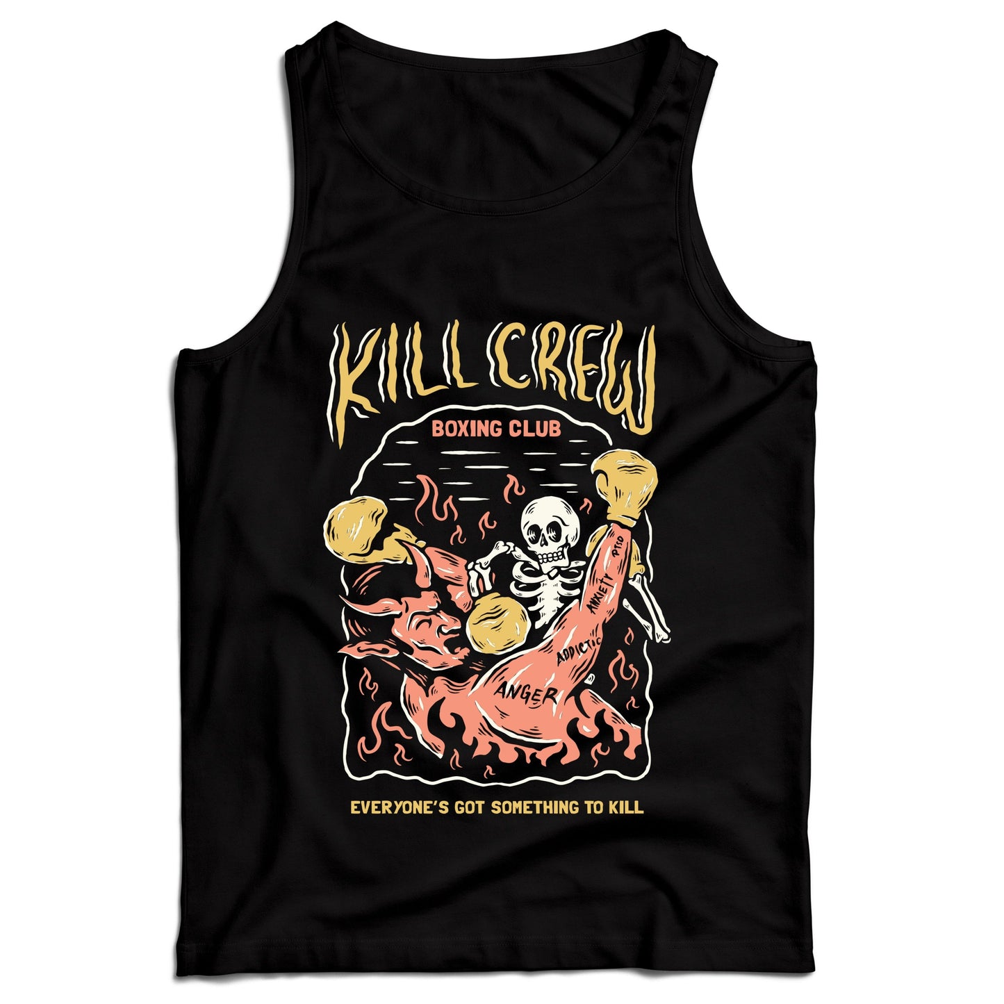 KILL CREW INNER DEMONS BOXING CLUB TANK - BLACK