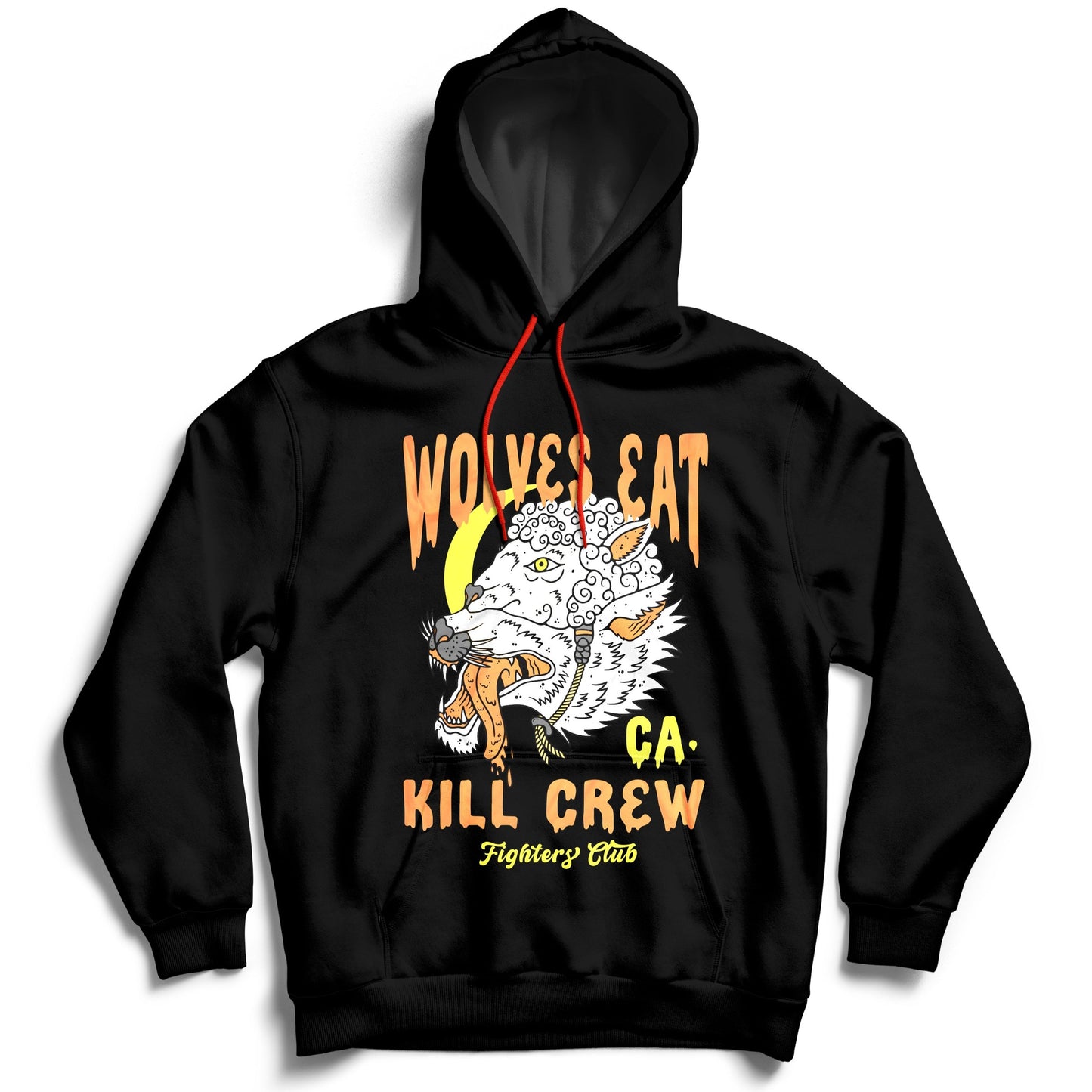 WOLVES EAT HOODIE- BLACK